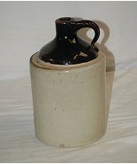 Old Vintage Antique Primitive Stoneware Crock Art Pottery Jug Jar Countr... - £31.64 GBP