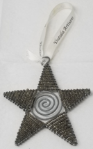 African Star Christmas Ornament Khutsala Artisans Metal Geometric Spiral Vintage - £11.88 GBP