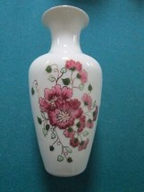 Zsolnay Hungary Floral Vase 5 1/2&quot; Tall [Zs] - £59.16 GBP