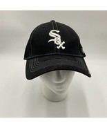 New Era Chicago White Sox Black Mesh Fitted Baseball Cap Hat MLB Size Small - £14.00 GBP