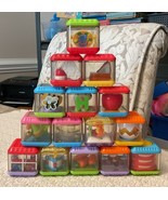 Fisher Price Peek-a-Boo Blocks - Set of 15, REFER TO INCLUDED PICTURES - €11,23 EUR