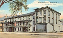 MONTPELIER VERMONT~LOT OF 3 1910s POSTCARDS-HOUSE-SCHOOL-LIBRARY - $9.16