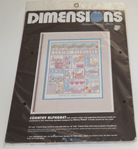 NEW Dimensions Stamped Cross Stitch Kit Country Alphabet 3074 - £15.62 GBP