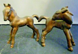Set of Two SRG Sell Right Gifts 1940s Bronzed Metal Ponies  - £38.95 GBP