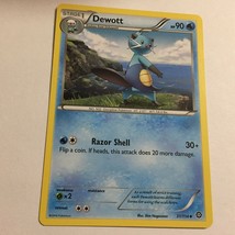 2016 Dewott Uncommon Stage 1 Pokemon Card 31/114 - $50.12 MXN