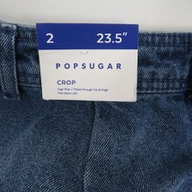Popsugar Womens Denim Crop Jeans High Rise Size 2 NWT $50 - £11.68 GBP