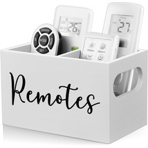 Remote Control Holder, White Tv Remote Caddy Remote Organizer For Table,... - £21.95 GBP