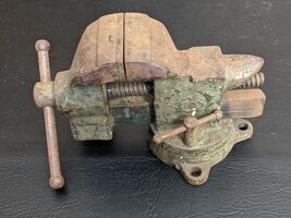 Blacksmith Vise Anvil American Scale Co. Small KC. MO 3" Jaws Green - $77.94