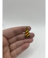 Vintage NEW OLD STOCK Hard Rock Cafe Lapel/Hat Pin Red &amp; Yellow Party Hat - $13.72 CAD