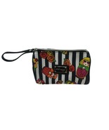 Betsey Johnson Wristlet Clutch Zip Pouch Strap Cosmetic Makeup Bag White... - $19.79