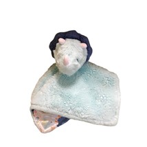 Parents Choice Rhinoceros Plush Blue Security Blanket Buddy Lovey 12&quot;x12&quot; - £11.21 GBP