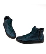 Habbot Women Sz 38EU 7US Midnight Blue High Top Zip Shoes Made in Italy ... - £170.53 GBP