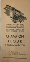 1936 Champion Flour Vintage Advertising Print Ad L.T. Butt &amp; Co. Noteboo... - £7.19 GBP