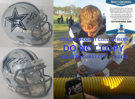 Leighton Vander Esch autographed Dallas Cowboys mini helmet proof Beckett COA - £116.49 GBP
