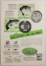 1949 Print Ad South Bend Fishing Lines, Reels &amp; Rods South Bend,IN - £7.37 GBP