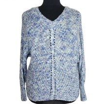 Style &amp; Co Womens Blue Whimsy Pom V Neck Dolman Sleeve Sweater Various Sizes - £18.12 GBP