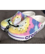 Crocs bayaband tie dye clog men 11 Eur 45-46 New With Tags On Colorful T... - £47.03 GBP