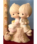 E-1376 Precious Moments Figurine for Couples, LOVE ONE ANOTHER 1978 Boy ... - £28.76 GBP