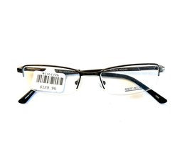 Robert Mitchel Eyeglasses Frames RM907 GM Gray Rectangular Half Rim 52-18-145 - £38.26 GBP