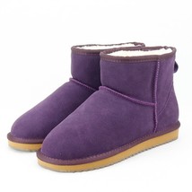 New Fashion Australia Classic Women Snow Boots Ladies Genuine Cowhide Leather An - £53.38 GBP