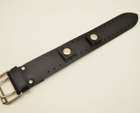 24mm wide Bikers Leather Watch Band Buckle Punk Rock Skaters cuff Strap - $22.95