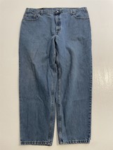 VTG Levi&#39;s 560 42 x 30 USA MADE Loose Tapered Comfort Stone Washed Denim Jeans - £35.58 GBP