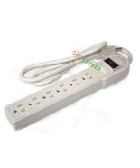 3FT 6 Outlet Power Strip Surge Protector AC125V 15A 60hz Plug AC Wall UL... - €10,18 EUR