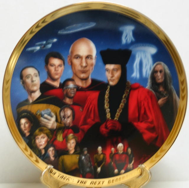 Primary image for Star Trek: TNG Encounter At Farpoint Episode Ceramic Plate 1994 COA BOXED