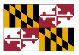 4&quot; maryland state flag sticker decal usa made - £20.28 GBP