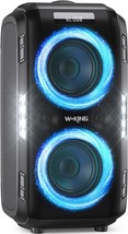 W-King 250W Peak Large Bluetooth Speaker: Max Volume Of 120Db/12 Custom Bass; - £286.78 GBP