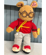 VTG Playskool Arthur 14&quot; Plush Red Hoodie Kids Stuffed Animal - £10.71 GBP