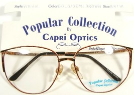 New Popular Collection By Capri Vivan Gold /DEMI Brown Eyeglasses 58-16-140mm - $20.79