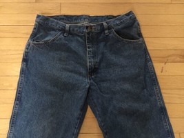 Rustler by Wrangler Regular Fit Straight Leg Men&#39;s Blue Denim Jeans 36x29 - £10.35 GBP