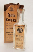 Antique Spirits Camphor Bottle w/BOX Philadelphia Pa Quack Medicine - £27.65 GBP