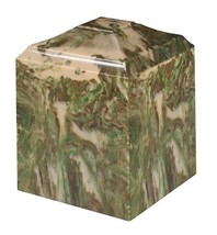 Small/Keepsake 45 Cubic Inch Camouflage Cultured Marble Cremation Urn for Ashes - £151.08 GBP