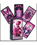 Pink Gothic Tarot Deck – 78-Card Dark Fantasy Divination Cards - $10.88