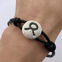 Antique Silver 800 Men's Women's Jewelry Cuff Bangle Bracelet Infinity 2... - $220.00