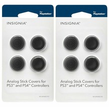 NEW 2-PK Insignia Analog Stick Covers for PlayStation 4 PlayStation 3 Black PS4 - £8.98 GBP