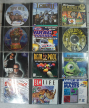 Lot of 12 Vintage PC Games Lords of Realm 2 NHRA Revolution X MIB Monsters Inc - $42.15