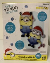 NEW 5 Ft Inflatable Hanging Minion Despicable Me Stuart &amp; Bob 2020 VHTF - $420.36