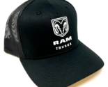 DODGE RAM TRUCKS LOGO BLACK MESH TRUCKER ADJUSTABLE CURVED BILL SNAPBACK... - $18.00