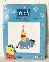 Stacked Pooh Leisure Arts Counted Cross Stitch Kit-Winnie the Pooh Eeyor... - $14.20