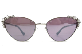 Betsey Johnson Sonnenbrille Madamoiselle SLV Silber Kristall Rahmen W / Lila - £53.56 GBP