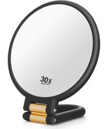 1X 30X Magnifying Travel Mirror, Hand Mirror With Handle - Foldable Hand... - $57.88 CAD