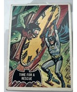 1966 Topps Batman Black Bat Card #41 Time For A Rescue w/ Riddler 4th Li... - £6.12 GBP