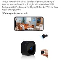 1080P HD Indoor Camera for Indoor Security with App Control Motion Detec... - $29.58