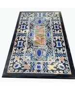 Black Marble Living Room Table for Hotel and Home Decor Lapis Lazuli Sto... - $3,880.00+