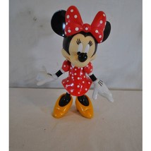 Disney Minnie Mouse Hard Plastic Toy/Figurine in Red Polka Dot Dress - £27.40 GBP