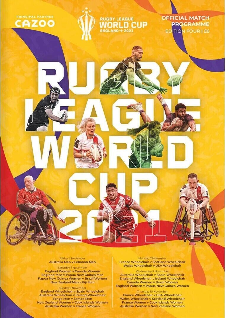 2022 Rugby League World Cup program: Edition four - $7.50