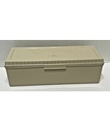 Vintage Thermos Brand Plastic Storage Box Miscellaneous 13 x 4.75 x 4 Tan - $8.46